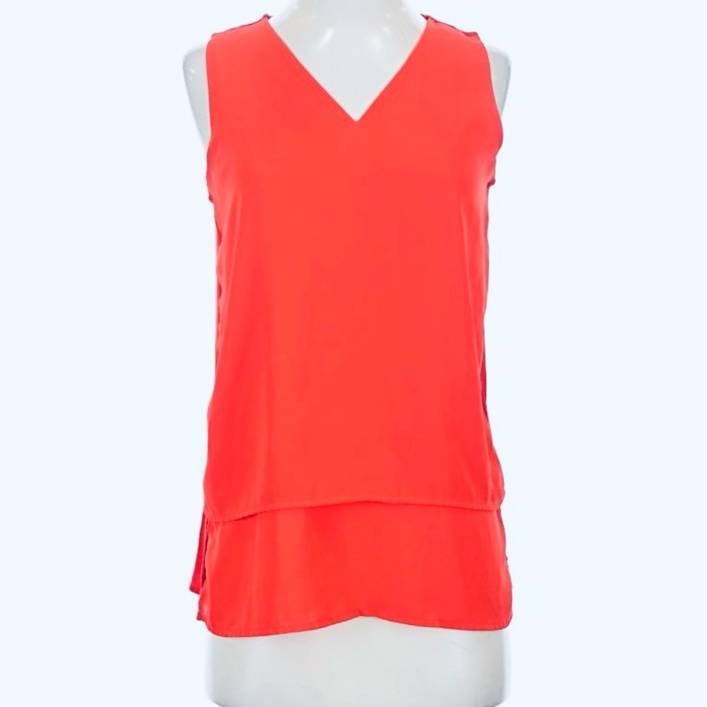 Michael Kors Coral Double-layer Sleeveless Blouse